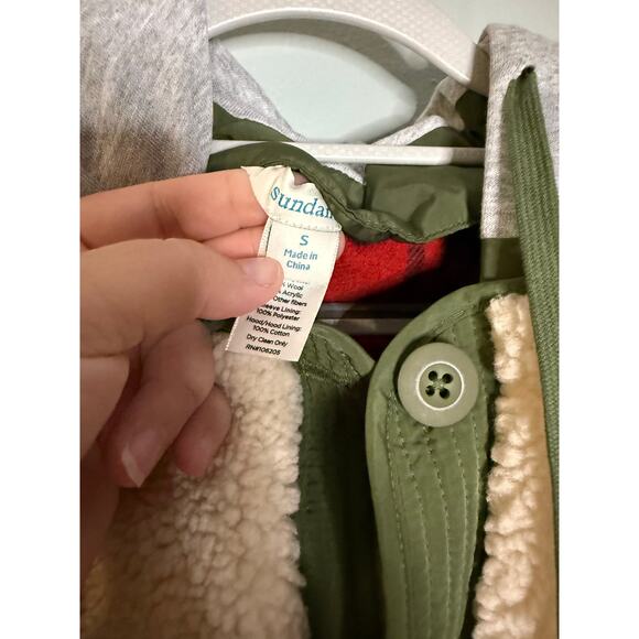 Sundance reversible buffalo plaid and Sherpa jacket - Picture 8 of 10